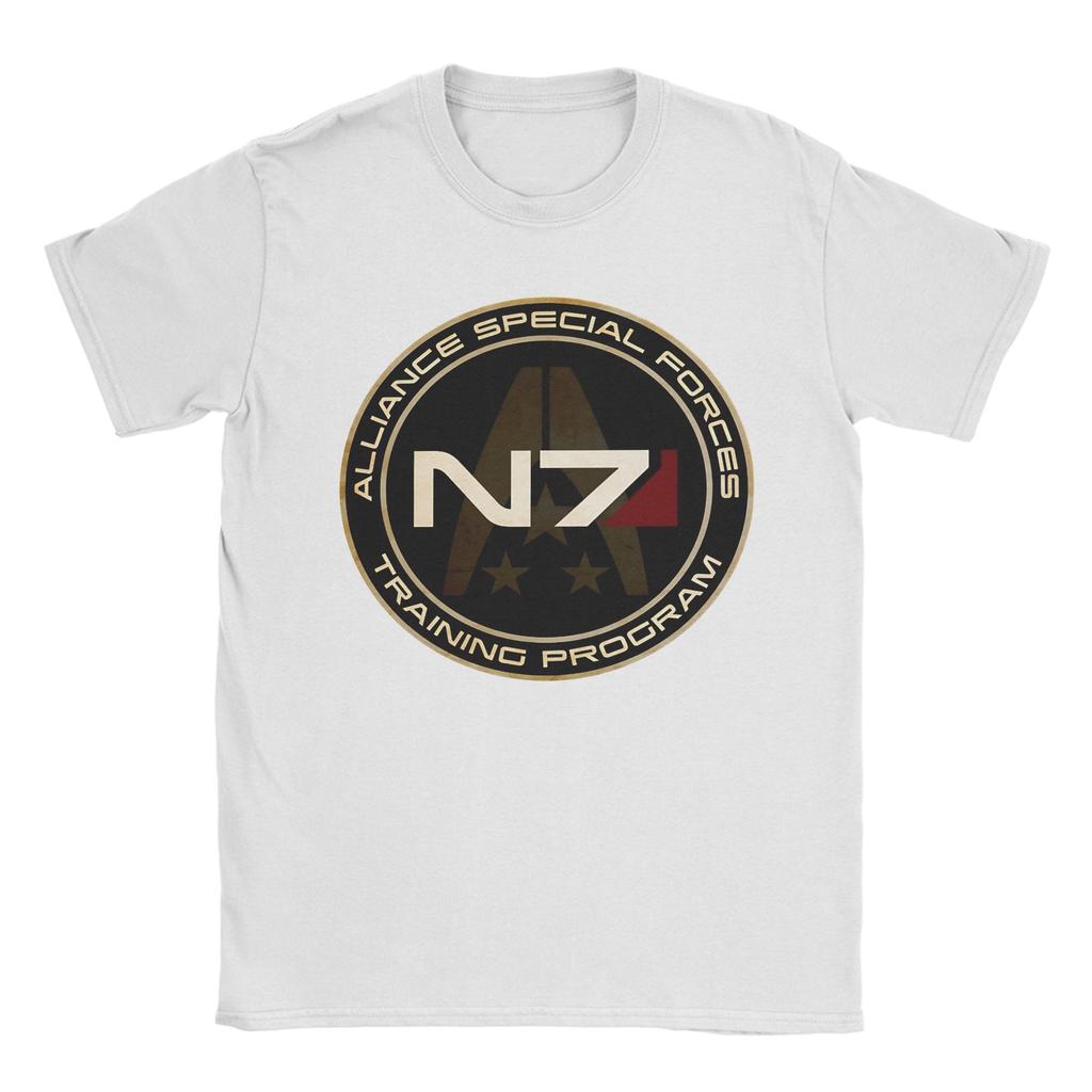 Mass Effect N7 TShirt Couple Streetwear TShirts Summer O Neck Harajuku Tee Shirt Wholesale Oversize Tops