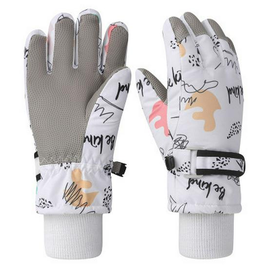Winter Ski Gloves: Warm, Fleece-Lined, Windproof & Waterproof for Kids, Women, and Men - Perfect for Cycling