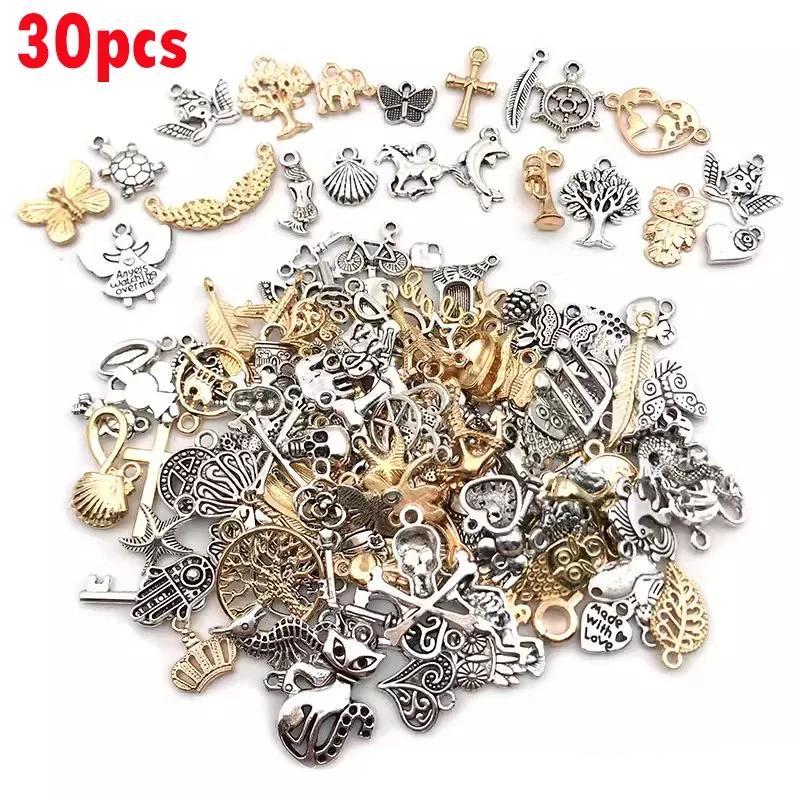 

100pcs Tibetan Silver Mixed Pendant Animals Charms Beads for Jewelry Making Bracelet Earrings Necklace DIY Craft Art Charms