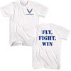 US Air Force Fly Fight Win White Brands Shirt
