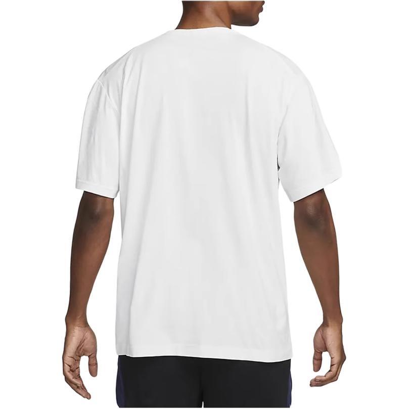 Nike T Shirts Men's White Crew Neck Moderate Straight Fit FB5513-121