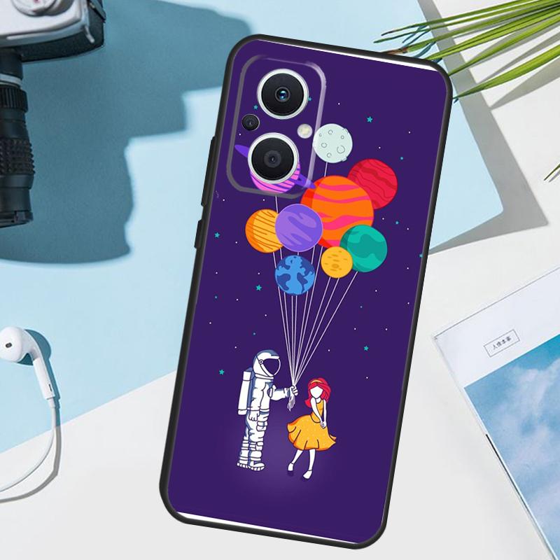Planet Astronaut Cover For OPPO Reno 12F 11F 13F 14F 8T 7 8 Lite 10 11 12 13 14 OPPO Find X9 X8 X6 X5 Pro Case