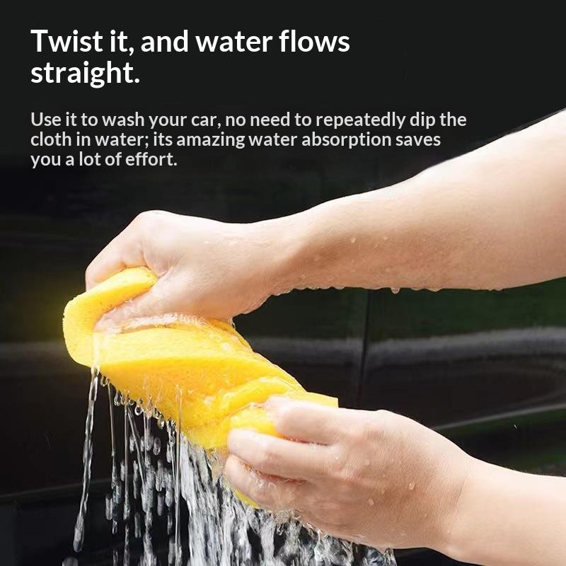 1pc Car Wash Sponge Block Big Size Car Motorcycle Cleaning Pad Scratch Free Soft Texture for Garage Vehicle Washing Needs