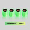 For Ford 4PCS Car Luminous Tire Valve Cap Fluorescent Night Glowing Decoration Escort KA Flex Everest KA Expedition Falcon CVW1