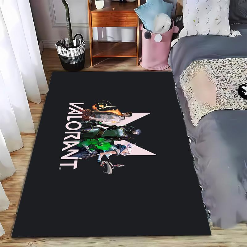 

Valorant faction logo character print flannel carpet, non-slip, suitable for bedroom, living room, and children s room decoration 40x60cm( 15x23in )