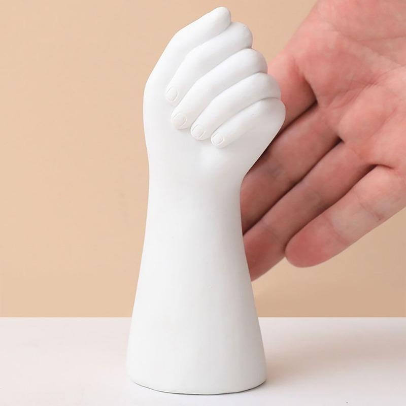 Hand-Shaped Silicone Mold for Modern Flower Vase, Cement Concrete Planter Pot, Pen Holder, Plaster Resin Crafting, DIY Home Deco