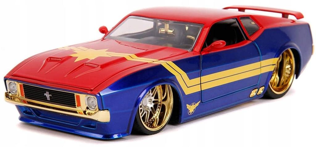 Ford Mustang '73 Captain Marvel Avengers Jada 1:24
