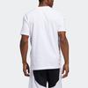 Adidas T Shirts Men's White Crew Neck Moderate Straight Fit GI8889