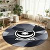 Portsmouth FC Printed Round Crystal Velvet Rug Soft Non Slip Floor Carpet For Bedroom Holiday Gift