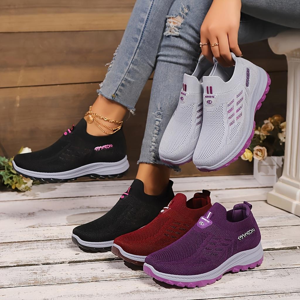 Adidași casual respirabili pentru femei, ușori, confortabili, la modă, pantofi de mers pentru toate anotimpurile