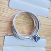 100% Or 18 carats 1 Carat Pierre Précieuse Bleue Bagues Diamant Bijoux Fins pour Femmes Cadeau de Luxe Anneaux de Mariage en Or 18 carats Bague de Fiançailles