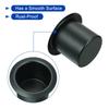 uxcell 2pcs Aluminum Drop-in Cup 2.36"x3.2" Drink Holder Poker Table Cup Holder for Sofa Boat Car Marine Black