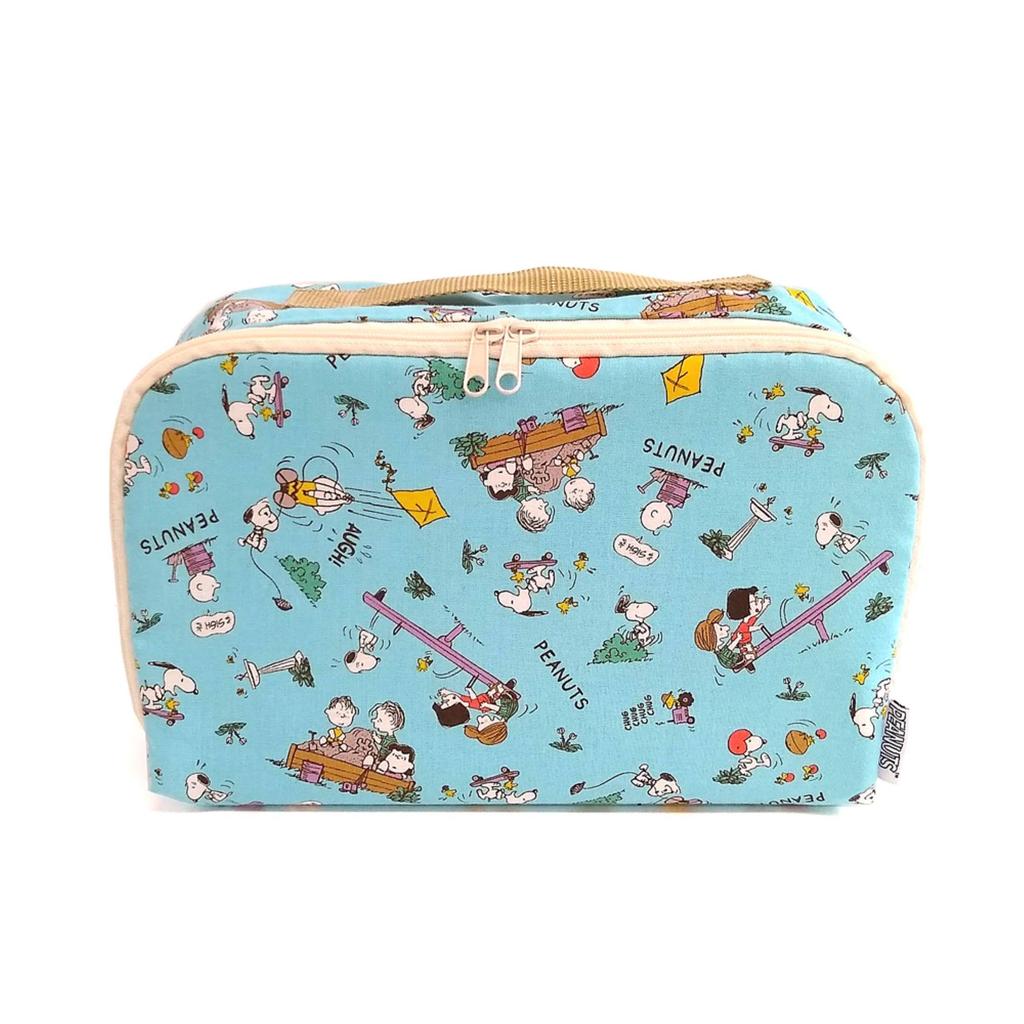 SNOOPY Travel Clothing Carrying Case with Hot Spring Gym Cute Character Made in Park Travel Pouch Pouch, Case, Handle, Water-Repellent Interior, Bag,