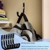 6 Heavy-duty Iron Garage Storage Hooks with Matching Screws for Garden Tools Ladders Bicycles and Bulky Item Garage Storage Hook