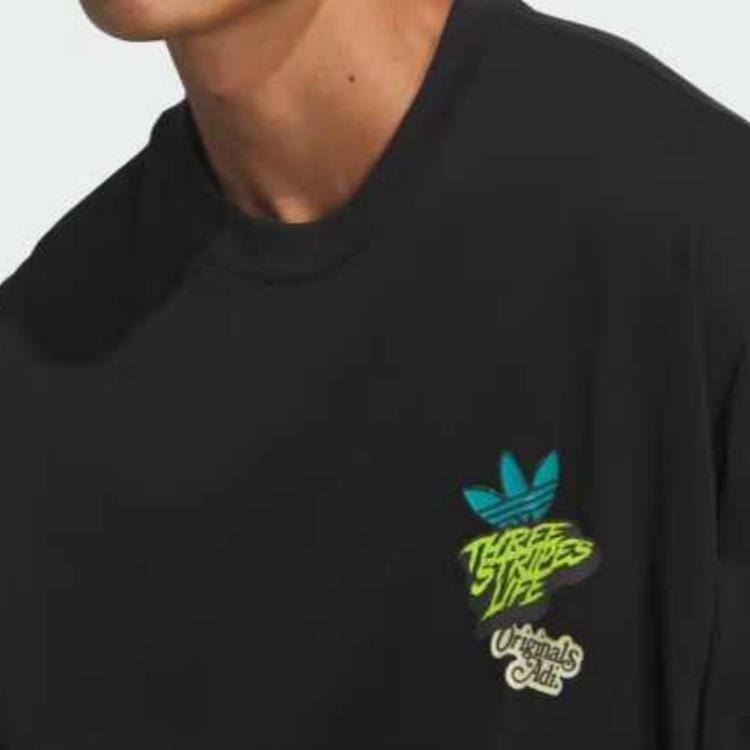 adidas Originals SS25 Fashion Simple Aesthetic Versatile Hoodie Men Hoodies Black JL7499