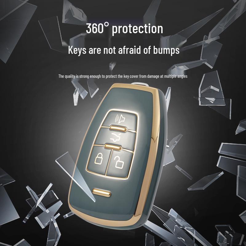 BAIC Key Case for BJ80, Senova D50/X65, Weiwang M50F, Zhidao U7, and BJ40Plus