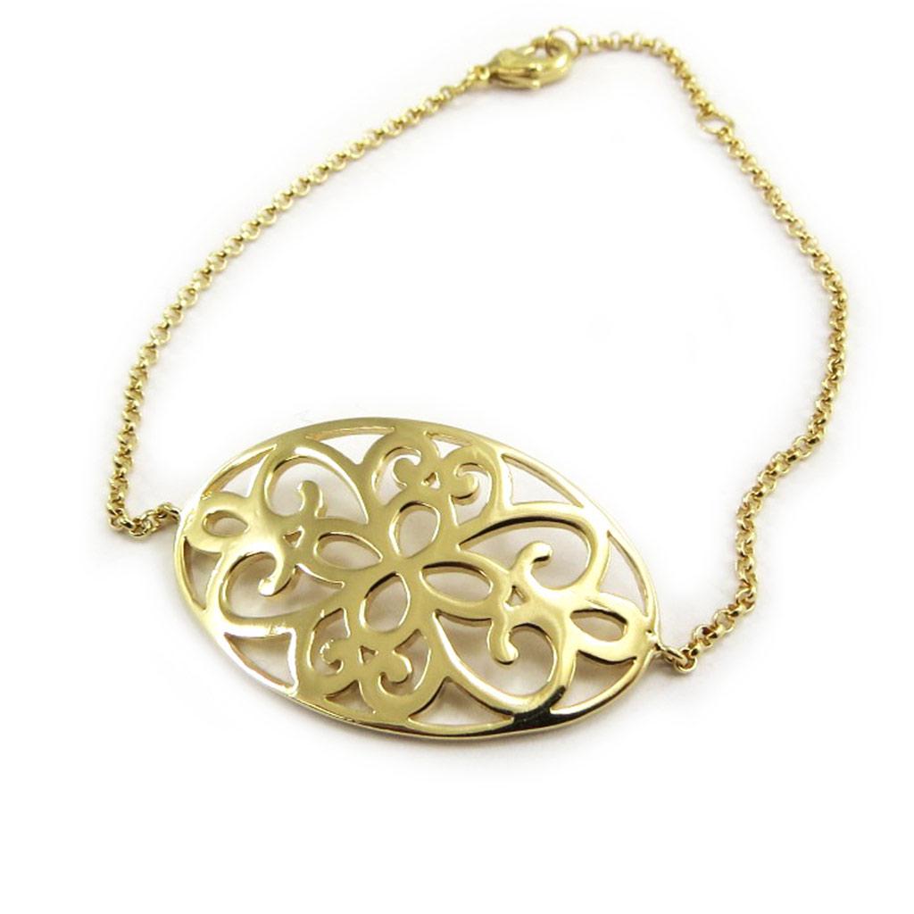 Les Trésors De Lily [L7089] - Gold Plated Bracelet 'Carmen' - 33x20 Mm