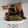 Cool Game DDoom SSlayer Pillow Case For 30x30cm45x45cm55x55cm For Home Bedroom Decoration And Protector