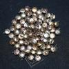 1/3/5Pcs Golden Artificial Pearl Baroque Pendant, Bohemian Round Charms for DIY Necklace Hanging Decorative Accessories, Jewelry Making Holiday Gifts