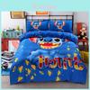 Conjunto de Cama Premium Cartoon Stitch Mistura de Algodão Capa de Edredom 4 peças Para Aconchego e Calor