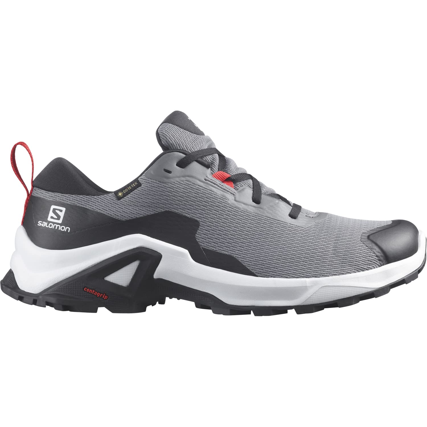 Salomon X REVEAL 2 Туристическая тихая Обувь мужская GORE-TEX Размер см, Оттенок/Черный/Ягода годжи, 25.5