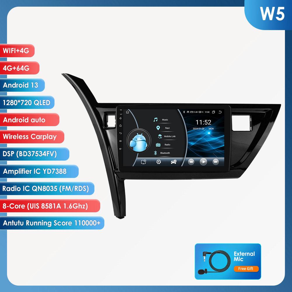 OSSURET Carplay 4G 10,1palcový autorádio s inteligentním systémem Android pro Toyota Corolla Auris 2013 - 2016 GPS stereo inteligentní obrazovka Bluetooth RDS