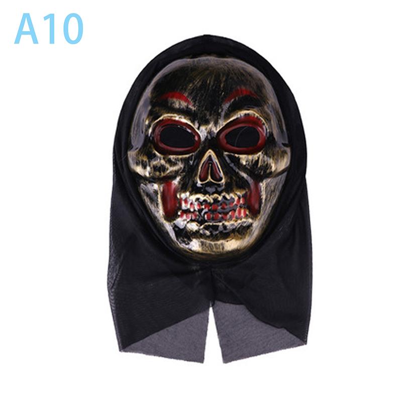 Realistyczny film Straszny duch Maska Halloween Straszna maska diabła Trzymaj język na zewnątrz Kask Horror Demon Cosplay Party Kostium Rekwizyty