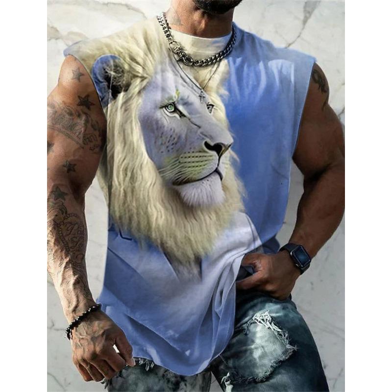 Canotta casual da uomo con scollo rotondo e comoda