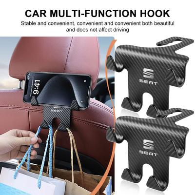 Autositz Kopfstützenhaken Universelle Handyhalterung Rücksitz-Organizer Für Leon MK1 MK2 MK3 5F Ibiza 6L 6J Altea Arona Tarraco Cupra Cordoba
