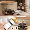 Vintage-Style Multi-Band Bluetooth Speaker/Gramophone