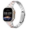 Apple Watch 10 46mm/Ultra 2/Ultra 49mm/9 8 7 45mm/SE számára (2023) SE (2022) SE 6 5 4 44mm/3 2 1 42mm Rozsdamentes Acél Szíj
