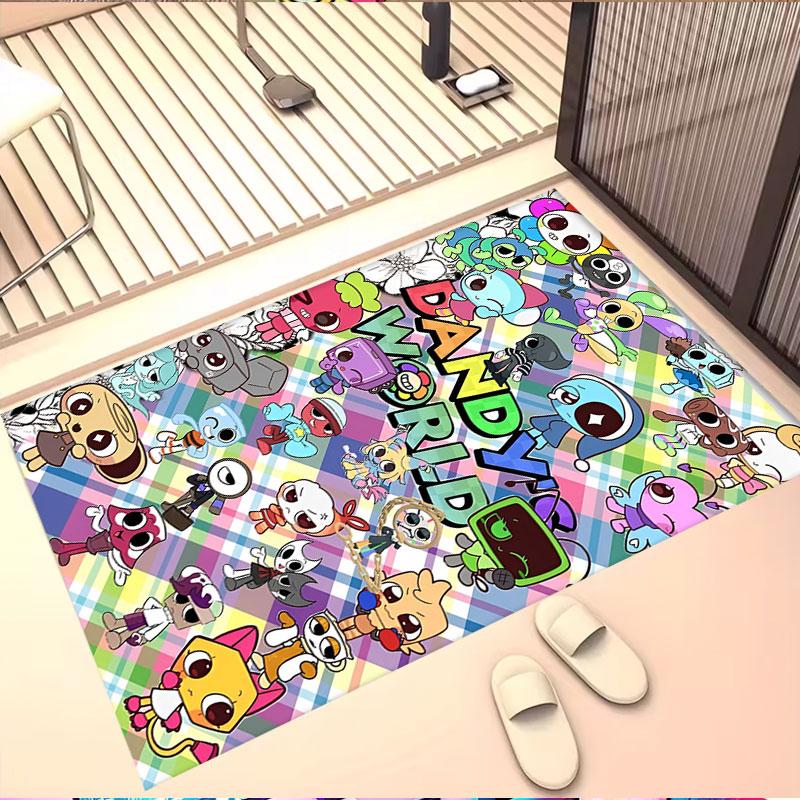 Dandy's World Print Rug, Washable Floor Carpet, For Entryway Dorm Laundry Room Office Study, Home Decor Birthday Christmas Gift