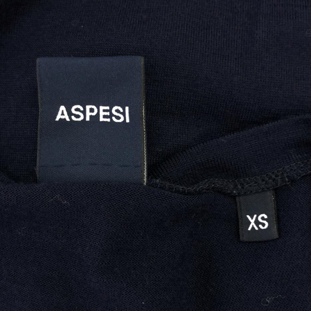 ASPESI Made In Italy Wool Long Sleeve Knit Cardigan XS Navy Women Used