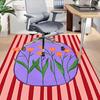 1pc Tulips Easter Area Rug Soft Flannel Floor Mat for Living Room, Bedroom and Carpet, Sofa Coffee Table Floor Mat, Decorative Rug q10