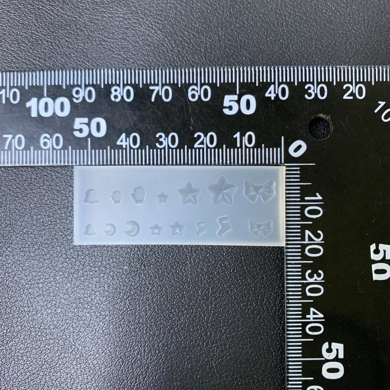 Food Grade Silicone Star Shape Mold for Bowknot Moon Shape Resin Art Charm Handmade Decorations Crafts Projects