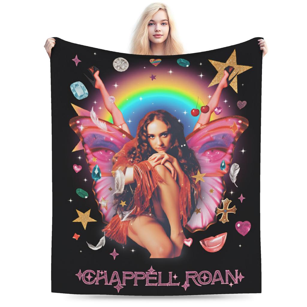 American Singer Chappell Roan Flannel Blanket Winter  Soft Throw Blanket for Child Home Decor Novelty Bedspread Sofa Bed Cover
