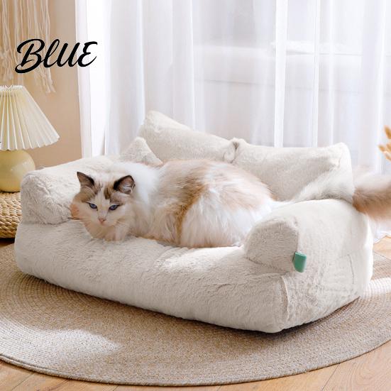 Non-slip Pet Bed Dog Nest Comfortable Removable Sofa Soft 1 Set Cozy Washable Cat Sleeping