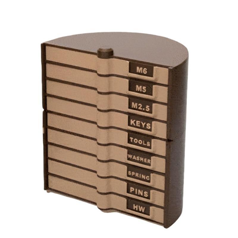Modular Parts Storage Box, Adjustable Organizer for Hardware Screws, Stackable Tool Case for Workshop Garage Home DIY Craft