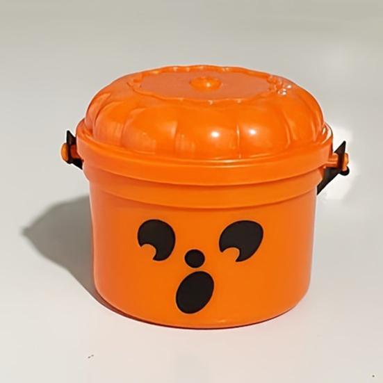 3/7Pcs Mini Pumpkin Bucket Striking Nostalgic Design Weird Atmosphere Spooky Mini Pumpkin Bucket Ornament