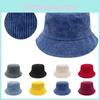 Casual Corduroy Bucket Hat For Men And Women With Warmth And Sun Protection Features