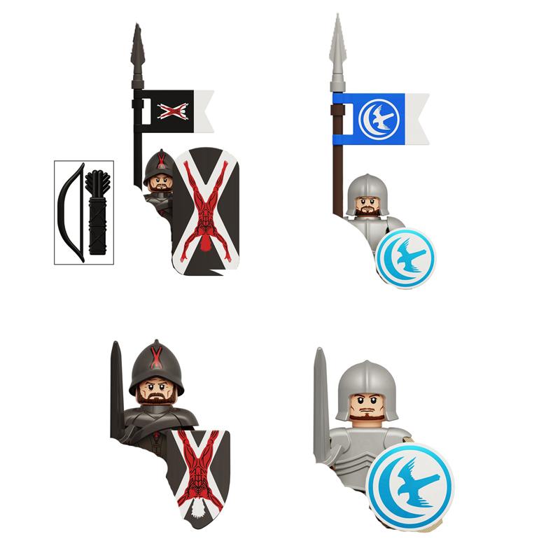 Hot Movies Building Blocks Accessories Power King Archer Games Model Assembly White Walkers Night's Watch Mini Figures