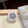 Solid Color Round Ring Flower Mirror Mobile Phone Airbag Holder Paste Retractable Desktop Female Gift
