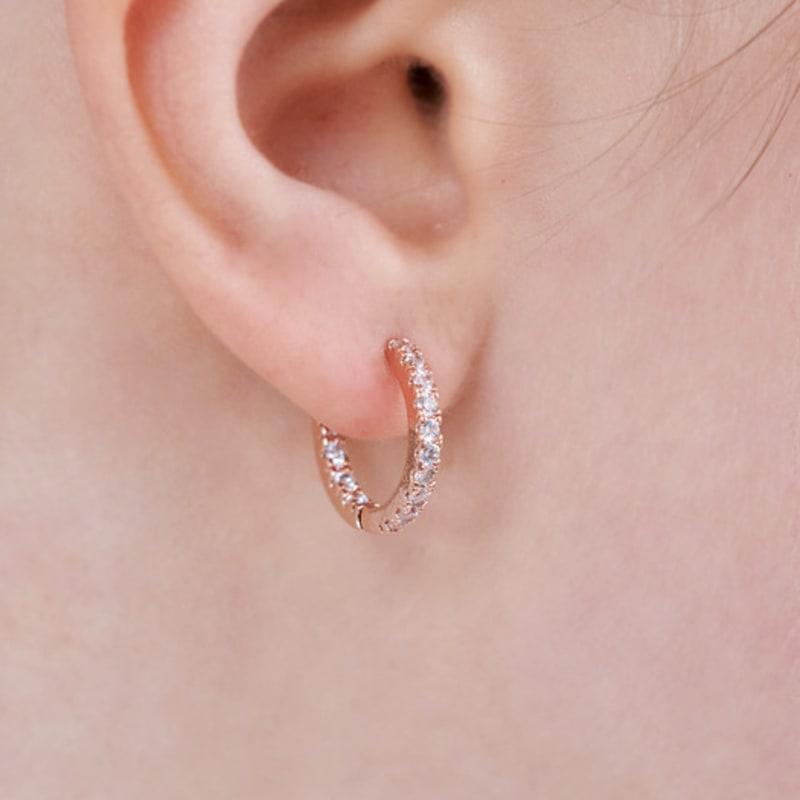 ELLE Jewelry 14K GF Round Stone Earrings ELGPEE570