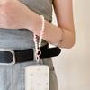 Bunte Perlenherz-Kette Umhänge-Handystrap - Verlustsicher, Passt für alle Hüllen