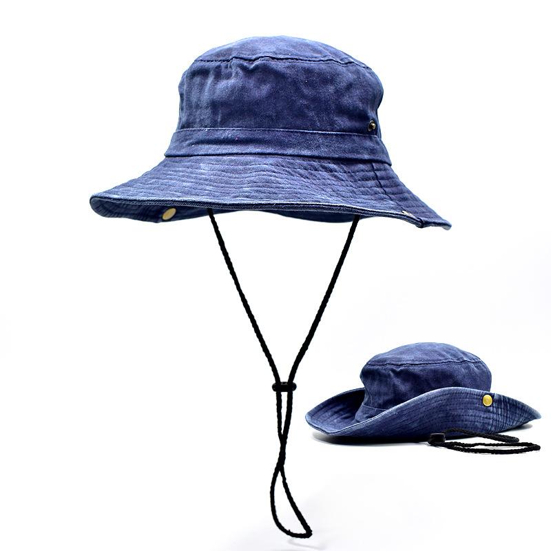 Nové prané bavlněné klobouky typu bucket klobouk Jaro Léto Muži Ženy Panama klobouk Rybářská lovecká čepice Sluneční klobouky Venkovní sluneční klobouk