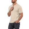 Men's V-neck Short-sleeved Top Textured Collar Golf T-shirt