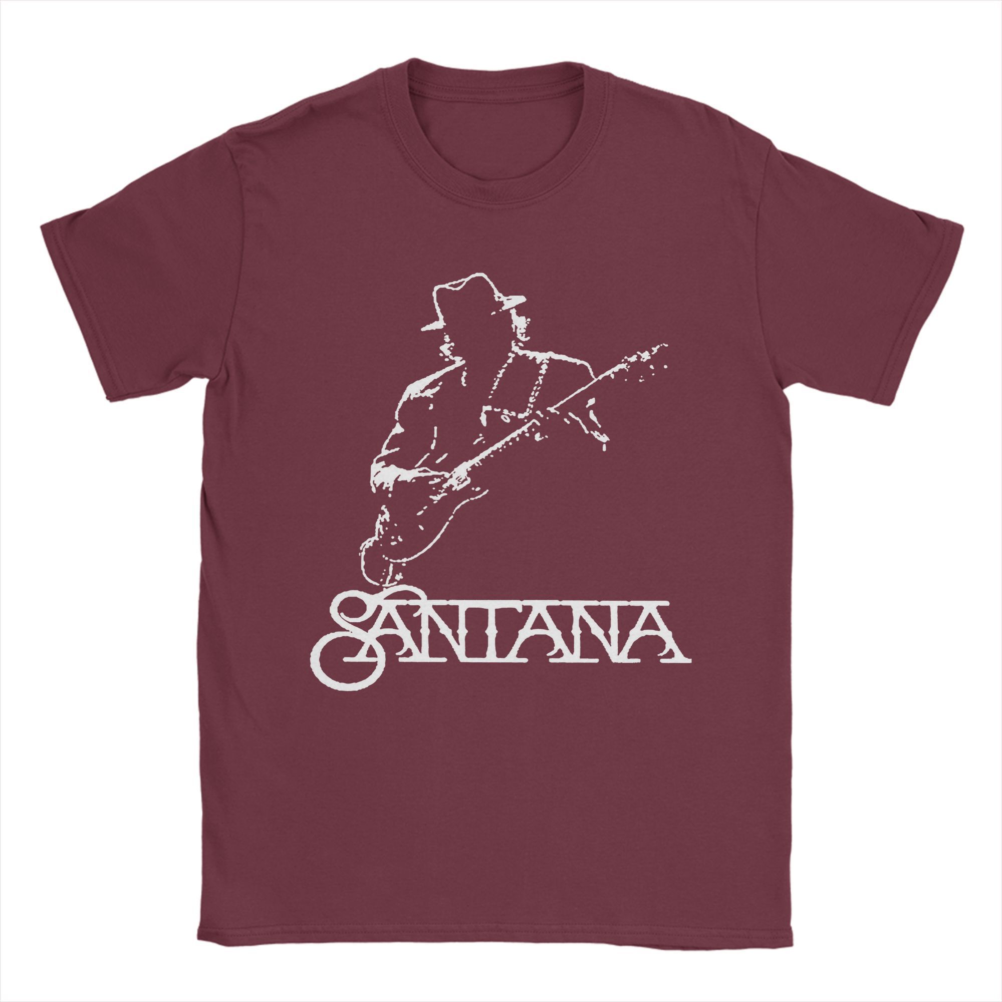XIXI Fashion Albums Tour 2025 Logo Carlos Santana Muziek Gitaar T-Shirt Heren 100% Katoen T-shirts Korte Mouw T-Shirt Cadeau Idee Kleding XL