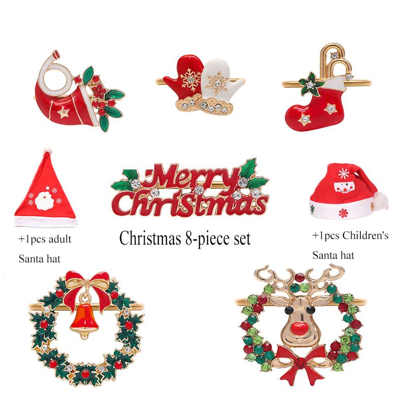 Porta-guardanapos de Metal para Natal Belle Porta-guardanapos Árvores Porta-guardanapos Adequado para Decoração de Natal Ação de Graças