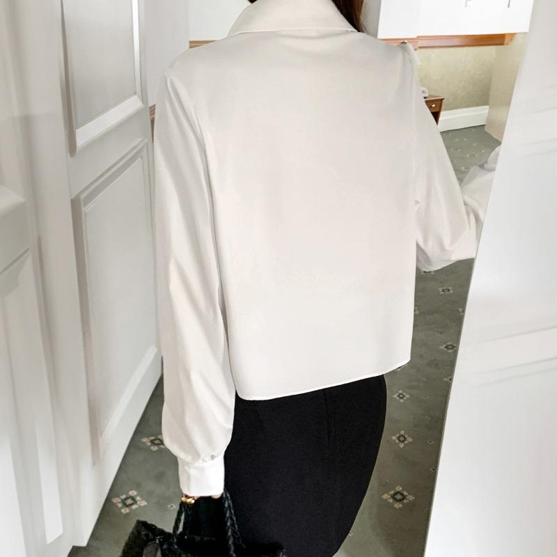 Women S Solid Color Long Sleeve Casual Shirt Top