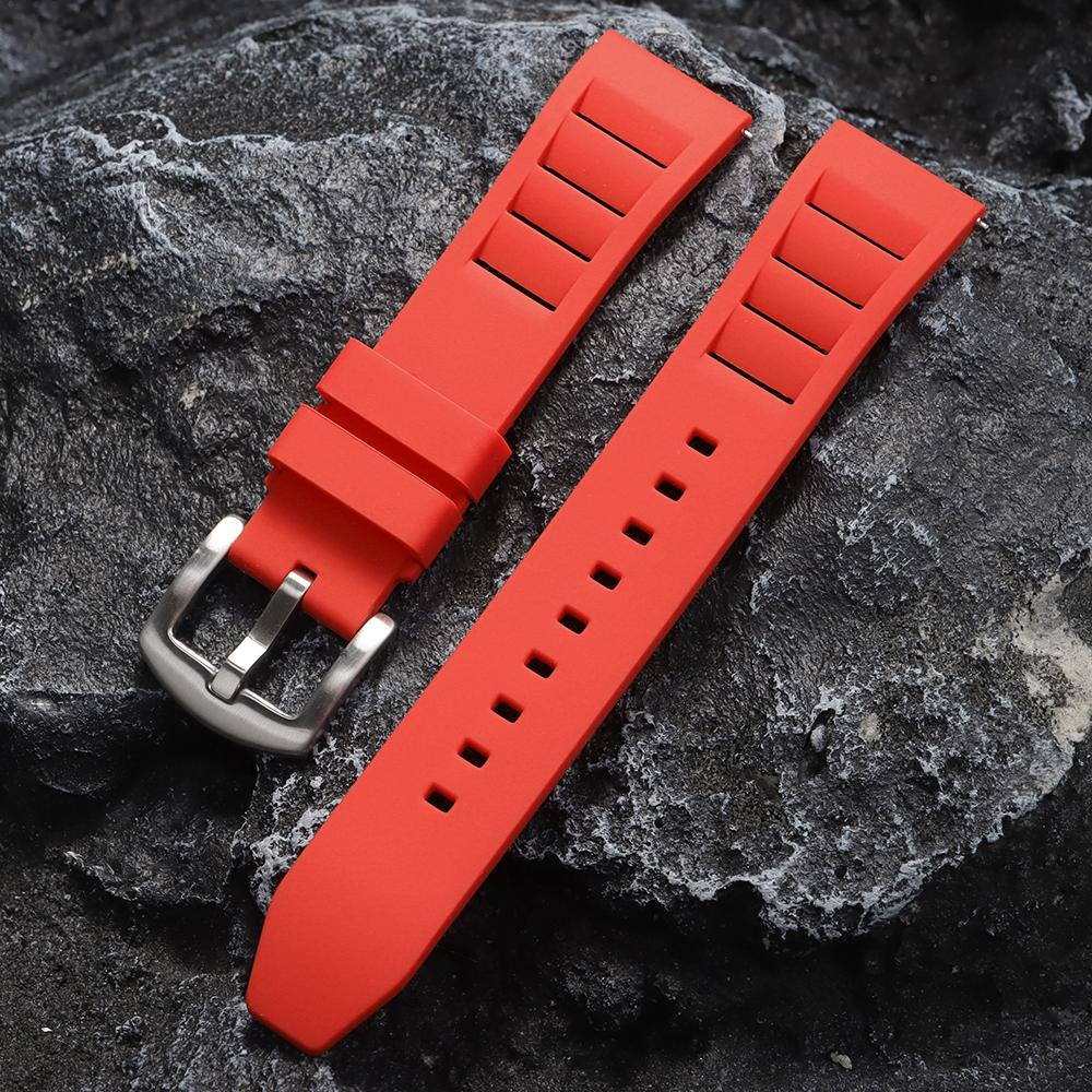 Silicone Watch Strap 20mm 22mm Soft Waterproof Rubber Watchband for Huawei Watch for Samsung Galaxy Belt Quick Release Bracelets